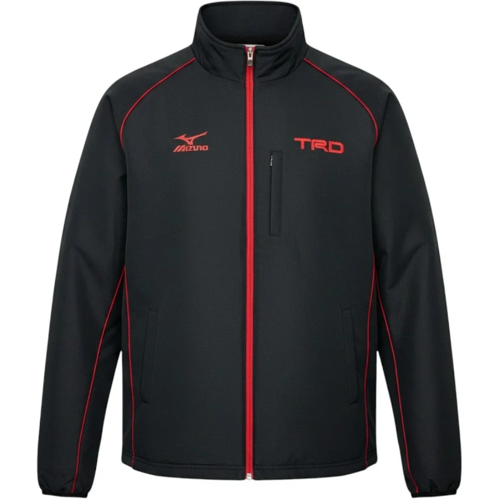 Mizuno TRD Toyota Racing Development Jacket Mens XL Black Red Zip Track Racing